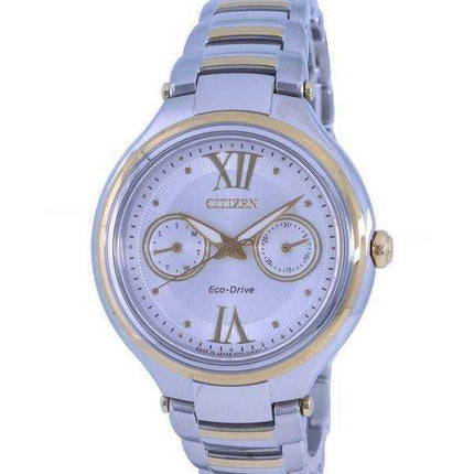 Orologio da donna Citizen con quadrante argentato in acciaio inossidabile Eco-Drive FD4005-57A