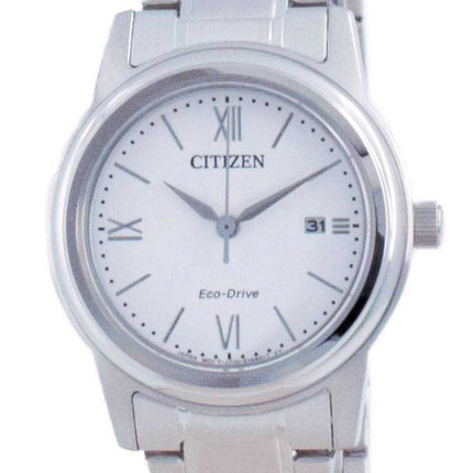 Orologio da donna Citizen Classic con quadrante bianco in acciaio inossidabile Eco-Drive FE1220-89A 100M