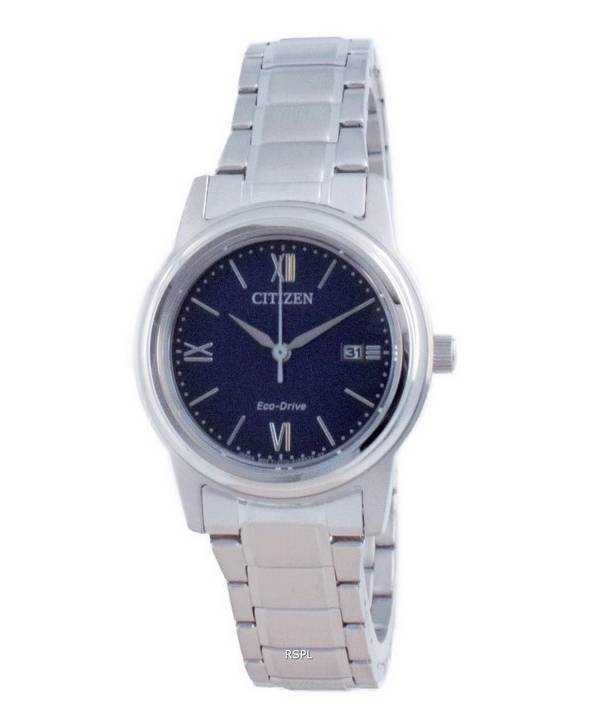 Orologio Citizen Classic Blue Dial in acciaio inossidabile Eco-Drive FE1220-89L 100M da donna