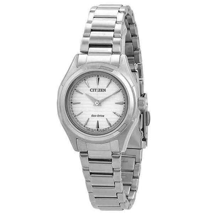 Orologio da donna Citizen Eco-Drive in acciaio inossidabile con quadrante argentato FE2110-81A 100M
