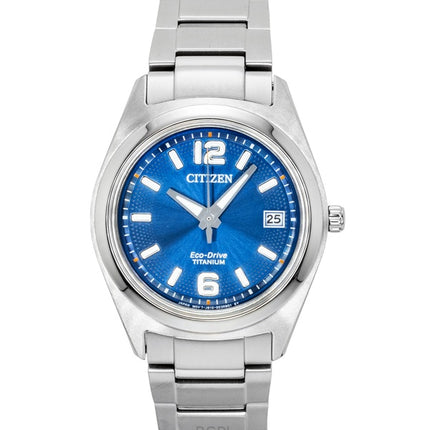Orologio da donna Citizen Eco-Drive Super Titanium con quadrante blu FE6151-82L, impermeabile fino a 100 metri.