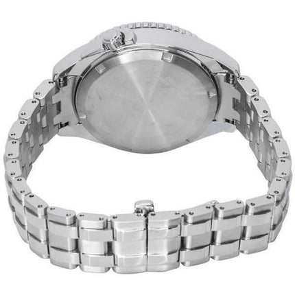 Citizen Carson Eco-Drive Carson Diamond Accents Orologio da donna in acciaio inossidabile con quadrante azzurro FE6161-54L 100M
