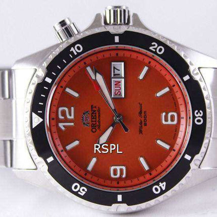 Orologio da uomo Orient Mako Automatic Diver's Orange Dial FEM65001MV