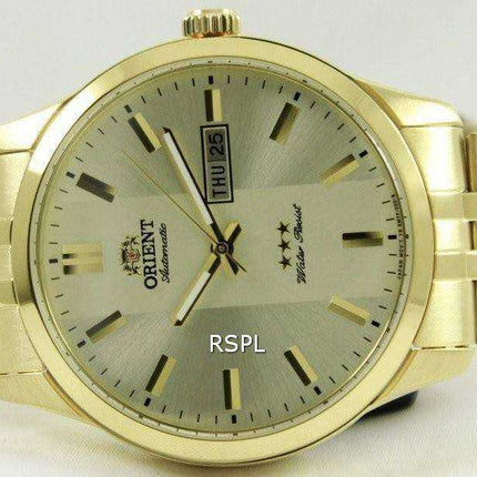 Orient Orologio da uomo automatico tre stelle FEM7P00AC