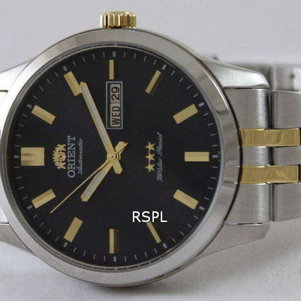 Orient Orologio da uomo automatico tre stelle FEM7P00CB