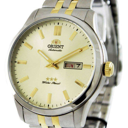 Orient Orologio da uomo automatico tre stelle FEM7P00CC