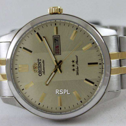 Orient Orologio da uomo automatico tre stelle FEM7P00CC