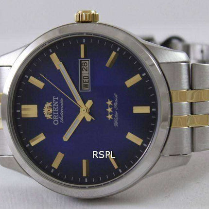 Orient Orologio da uomo automatico tre stelle FEM7P00DD9