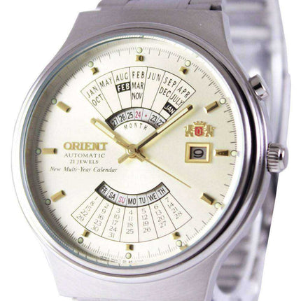 Orient Automatic 21 Jewels Multi Year Calendar FEU00002CW Orologio da uomo