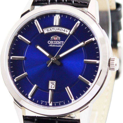 Orologio da uomo Orient Classic Automatic con quadrante blu FEV0U003D