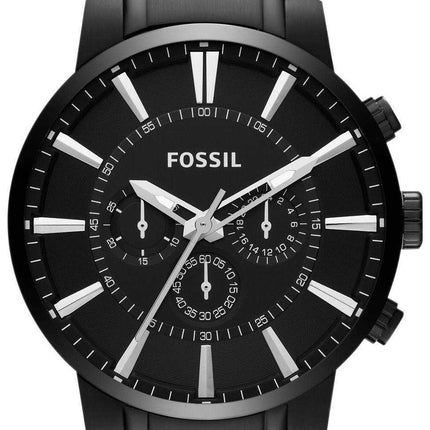 Orologio da uomo Fossil Townsman cronografo nero IP acciaio inossidabile FS4778