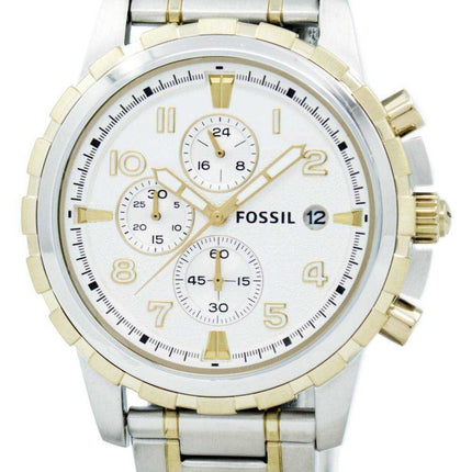 Orologio da uomo Fossil Dean cronografo bicolore in acciaio inossidabile FS4795