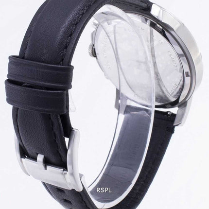 Orologio da uomo Fossil Grant Cronografo in pelle nera con cinturino FS4812
