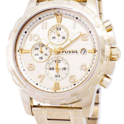 Orologio da uomo Fossil Dean Chronograph Gold Tone Stainless Steel FS4867