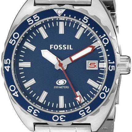 Orologio da uomo Fossil Breaker al quarzo quadrante blu acciaio inossidabile FS5048