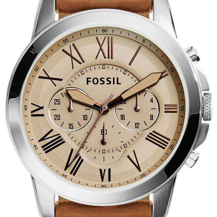 Orologio da uomo Fossil Grant Chronograph Leather FS5118