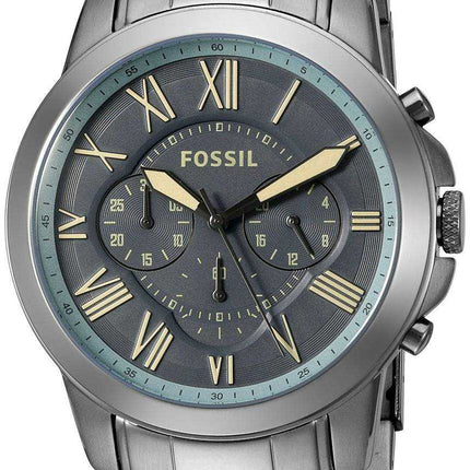 Orologio da uomo Fossil Grant Chronograph Quartz Gunmet Dial Dial FS5185