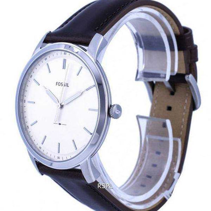 Orologio da uomo Fossil The minimalista in acciaio inossidabile con quadrante beige al quarzo FS5439