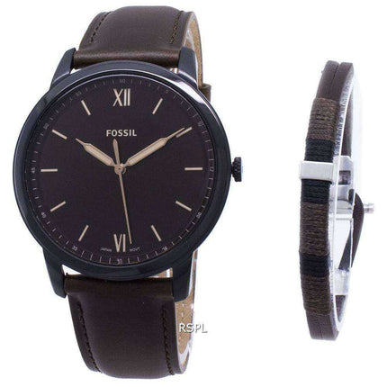 Fossil The Minimalist 3H Quartz FS5557SET - Orologio da uomo