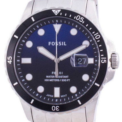 Orologio da uomo Fossil FB-01 con quadrante blu al quarzo in acciaio inossidabile FS5668 100M