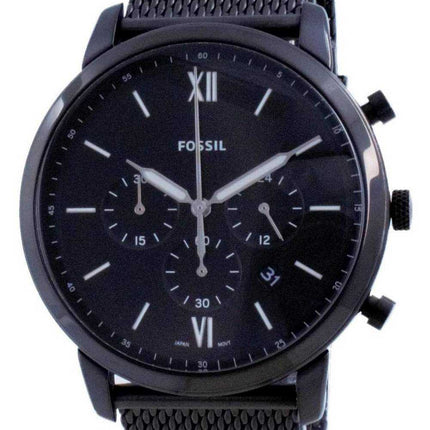 Orologio da uomo Fossil Neutra quadrante nero cronografo al quarzo FS5707 da uomo