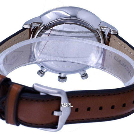 Orologio da uomo Fossil Neutra Chronograph Leather quadrante verde Quartz FS5735 da uomo