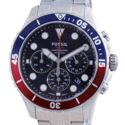 Orologio da uomo Fossil FB-03 cronografo quadrante nero in acciaio inossidabile al quarzo FS5767 100M