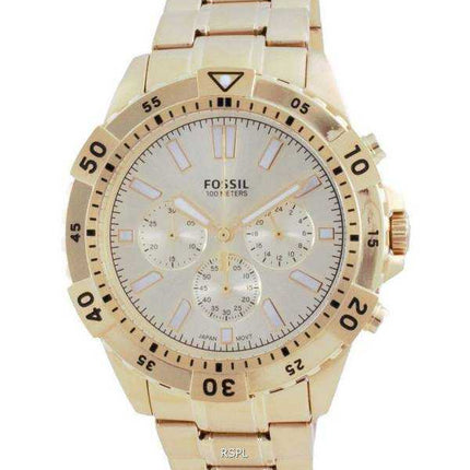 Orologio da uomo Fossil Garrett in acciaio inossidabile con cronografo al quarzo FS5772 100M