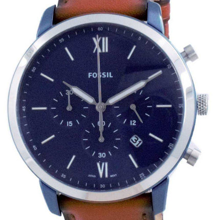 Orologio da uomo Fossil Neutra Chronograph Bagagli in pelle al quarzo FS5791