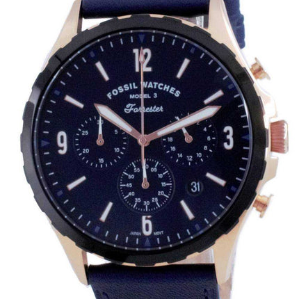 Orologio da uomo Fossil Forrester cronografo in pelle al quarzo FS5814