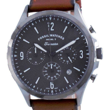 Orologio da uomo Fossil Forrester cronografo in pelle al quarzo FS5815