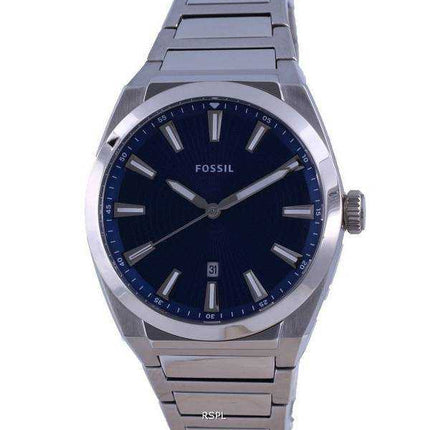 Orologio da uomo Fossil Everett con quadrante blu in acciaio inossidabile al quarzo FS5822