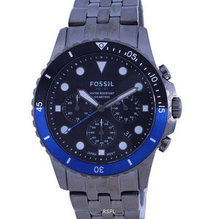 Orologio da uomo Fossil FB-01 cronografo fumo in acciaio inossidabile al quarzo FS5835 100M
