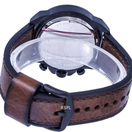 Orologio da uomo Fossil Bronson cronografo in pelle quadrante verde quarzo FS5856