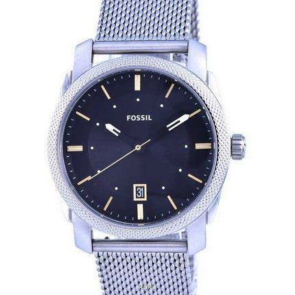 Orologio da uomo Fossil Machine in acciaio inossidabile con quadrante nero al quarzo FS5883