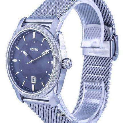 Orologio da uomo Fossil Machine in acciaio inossidabile con quadrante nero al quarzo FS5883