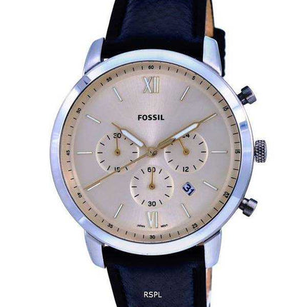 Orologio da uomo Fossil Neutra Chronograph Leather Cream Dial Quartz FS5885 da uomo