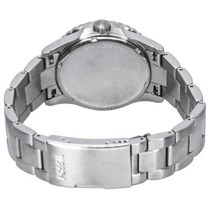 Orologio da uomo Fossil Blue Dive Style in acciaio inossidabile quadrante nero al quarzo FS5952 100M
