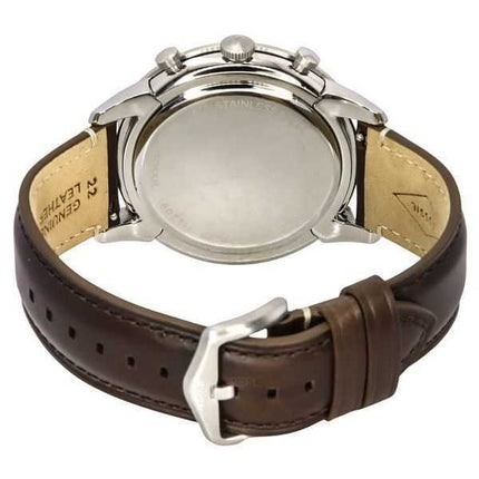 Fossil Townsman Cronografo Marrone LiteHide Cinturino in pelle Quadrante nero Quarzo FS5967SET Orologio da uomo con set regalo