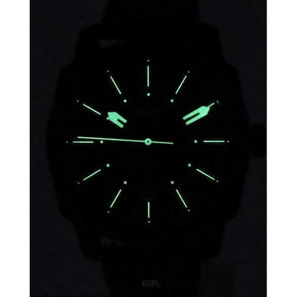 Orologio da uomo Fossil Machine in acciaio inossidabile con quadrante Sunray nero al quarzo FS5971 100M