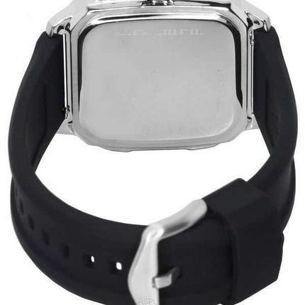Orologio da uomo Fossil con cinturino in silicone con quadrante nero al quarzo FS5980