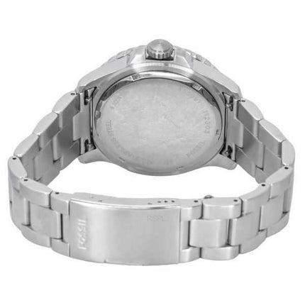 Orologio da uomo Fossil Blue GMT in acciaio inossidabile quadrante blu al quarzo FS5991 100M