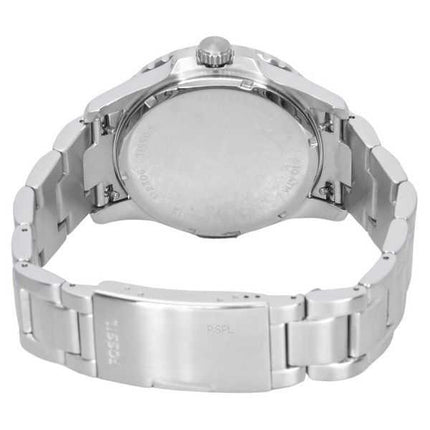Orologio da uomo Fossil Blue Dive in acciaio inossidabile quadrante nero al quarzo FS6013 100M