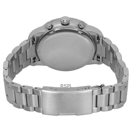 Orologio da uomo Fossil Sport Tourer Chronograph in acciaio inossidabile con quadrante nero al quarzo FS6045