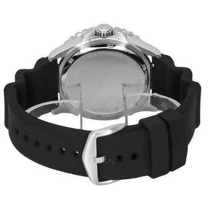 Orologio da uomo Fossil Blue GMT con cinturino in silicone, quadrante Sunray nero e blu, al quarzo FS6049 100M