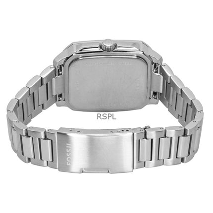 Orologio da uomo Fossil Crosby in acciaio inossidabile con quadrante blu al quarzo FS6121