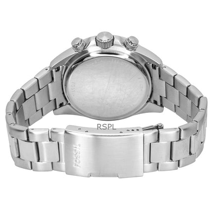 Orologio da uomo Fossil Autocross multifunzione in acciaio inossidabile con quadrante verde al quarzo FS6127