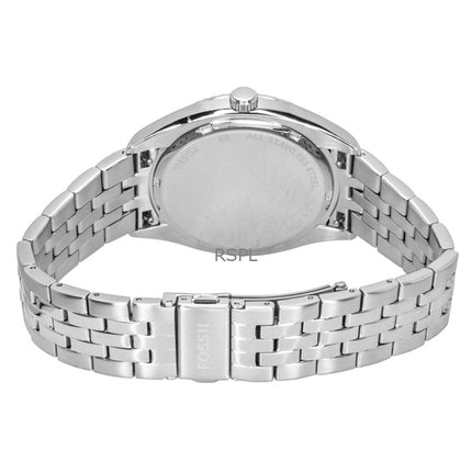 Orologio da uomo Fossil Campbell in acciaio inossidabile con quadrante blu al quarzo FS6140