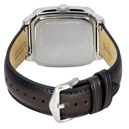 Orologio da uomo Fossil Crosby con cinturino in pelle e quadrante verde al quarzo FS6150