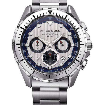 Orologio da uomo Aries Gold Inspire Atlantic Chronograph Quartz G 7002 SS